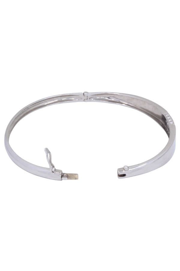 BRACELET JONC OUVRANT DIAMANTS — vue 3