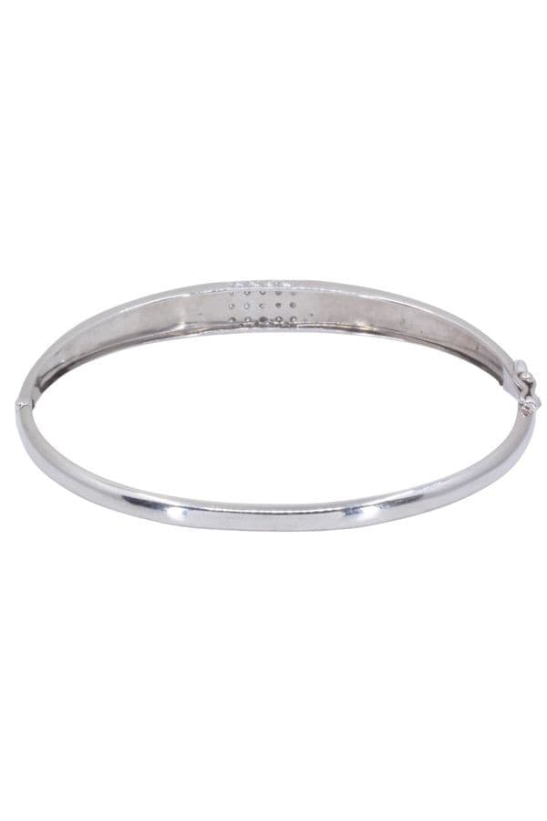 BRACELET JONC OUVRANT DIAMANTS — vue 4