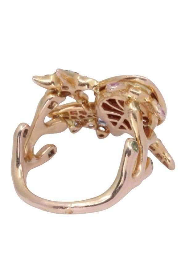 BAGUE TORTUE SAPHIRS — vue 5