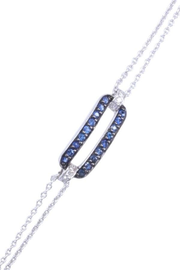BRACELET MODERNE SAPHIRS ET DIAMANTS — vue 3