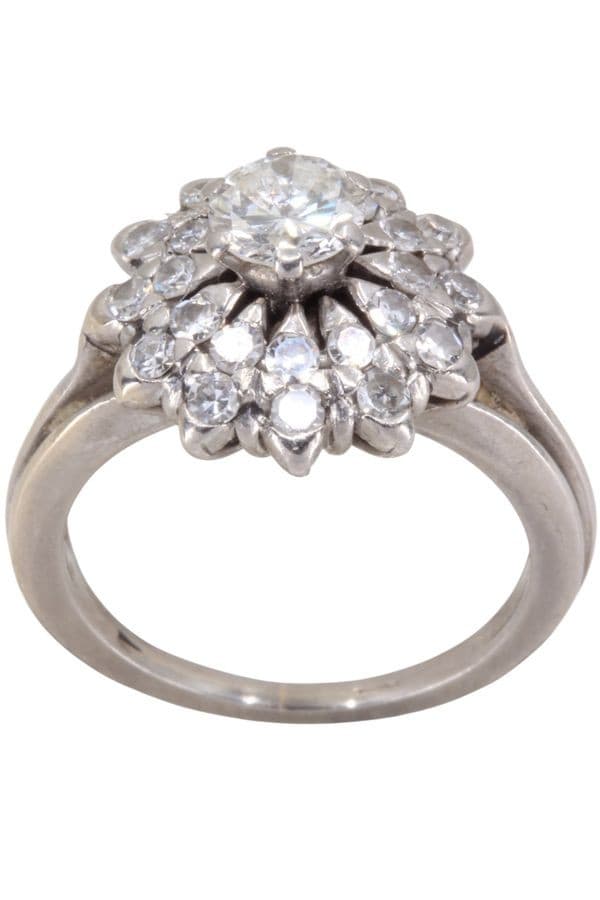 BAGUE FLEUR DIAMANTS — vue 1