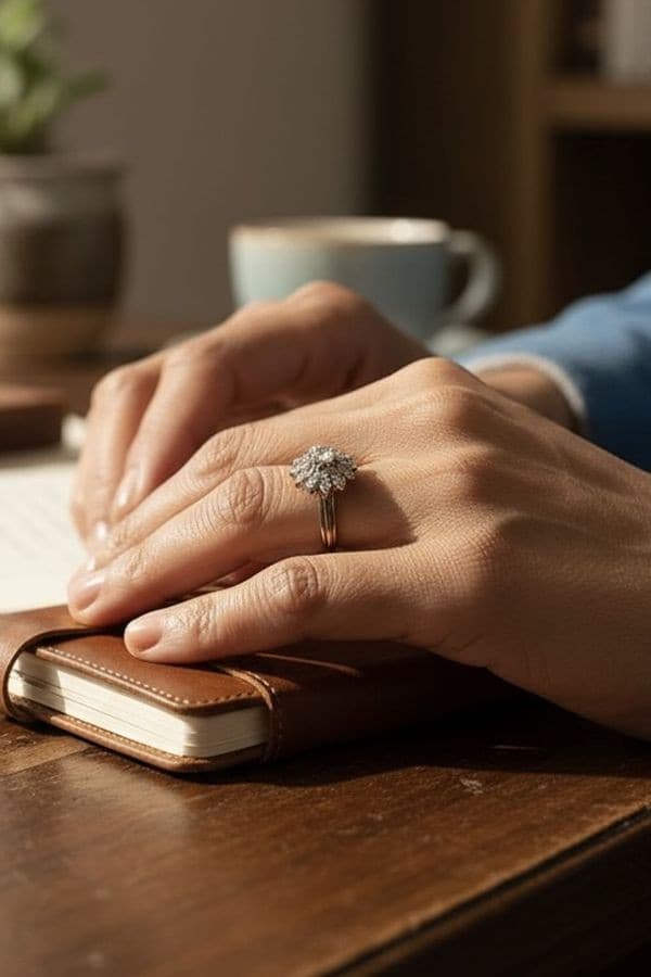 BAGUE FLEUR DIAMANTS — vue 2