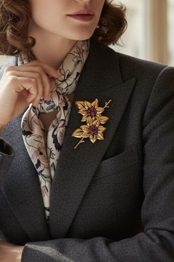 BROCHE VAN CLEEF & ARPELS RUBIS — vue 2