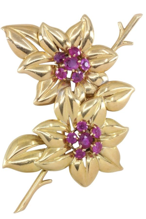 BROCHE VAN CLEEF & ARPELS RUBIS — vue 1