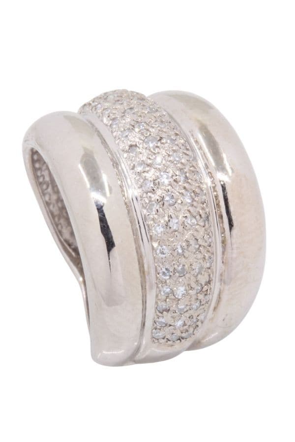 BAGUE JONC GODRON DIAMANTS — vue 4