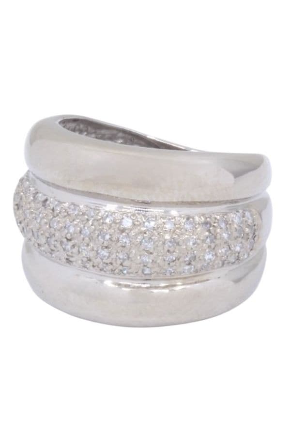BAGUE JONC GODRON DIAMANTS — vue 5
