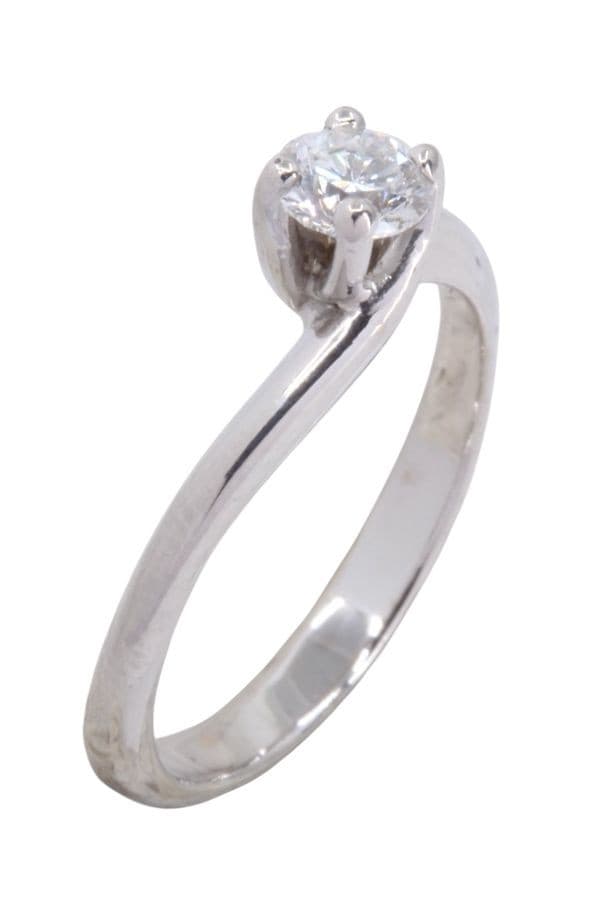 SOLITAIRE DIAMANT 0.35 CARAT — vue 3