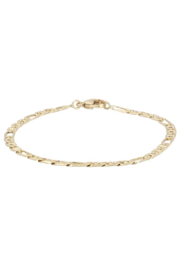 BRACELET MAILLE FIGARO ALTERNEE — vue 1