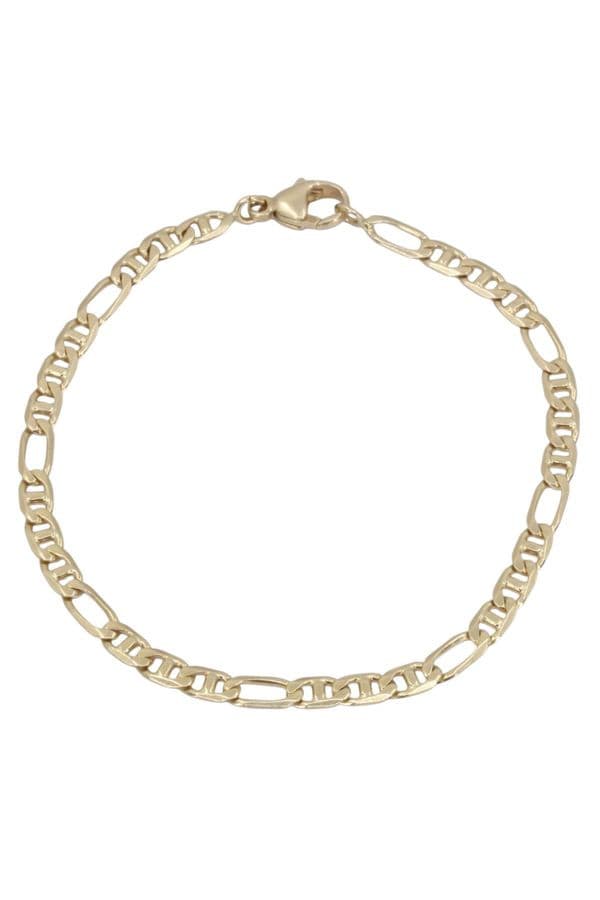 BRACELET MAILLE FIGARO ALTERNEE — vue 3