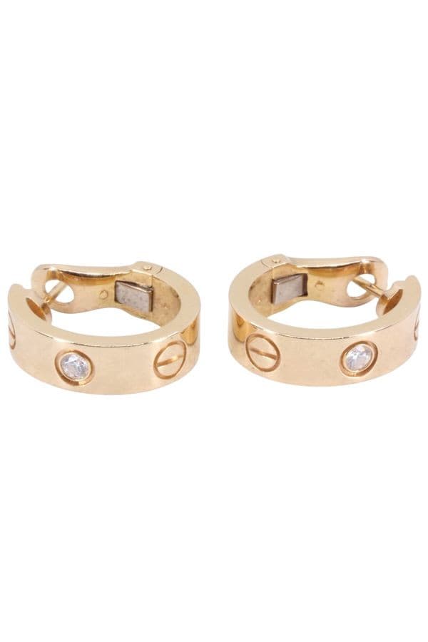BOUCLES OREILLES CARTIER LOVE DIAMANT — vue 3
