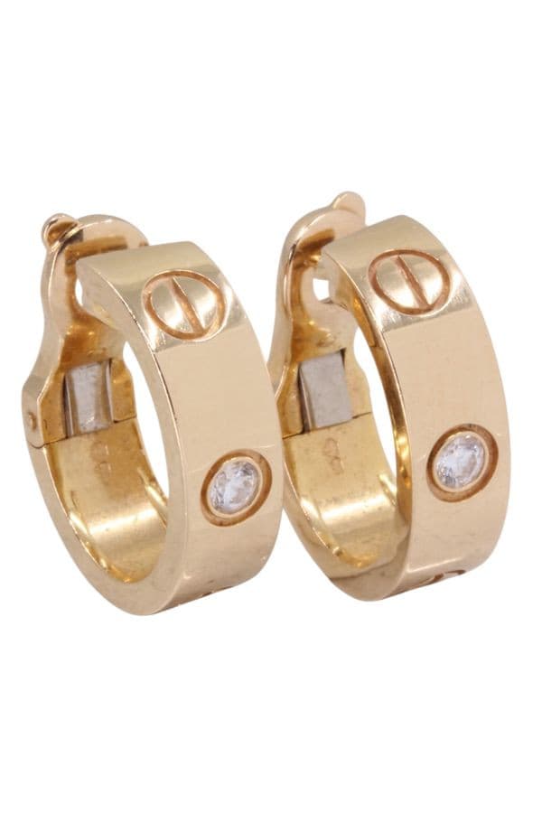 BOUCLES OREILLES CARTIER LOVE DIAMANT