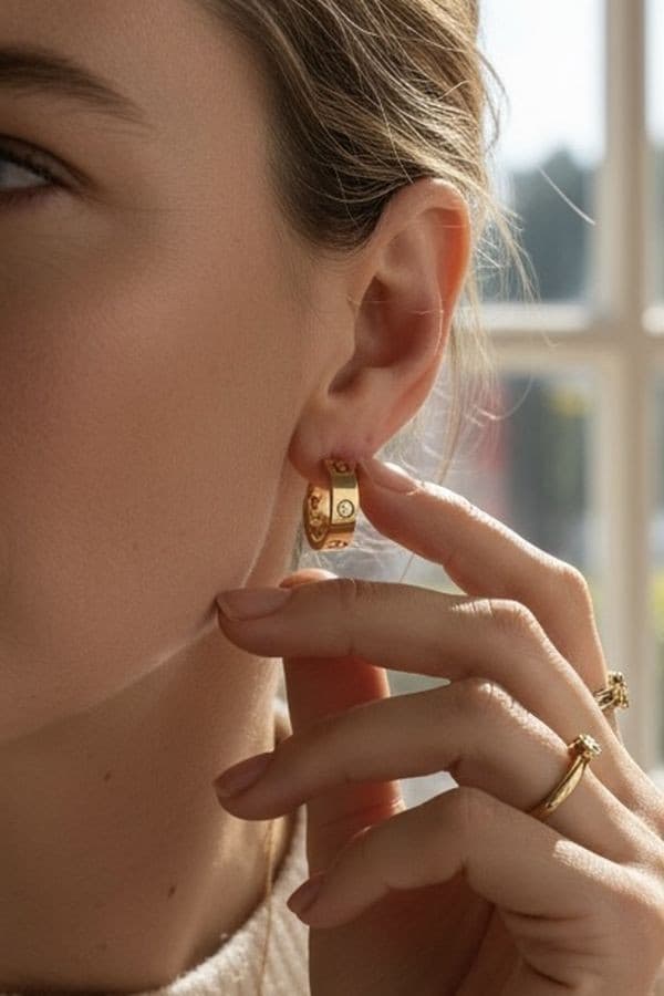 BOUCLES OREILLES CARTIER LOVE DIAMANT — vue 2