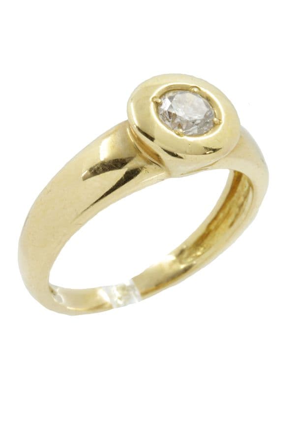 SOLITAIRE MODERNE DIAMANT 0.30 CARAT — vue 4