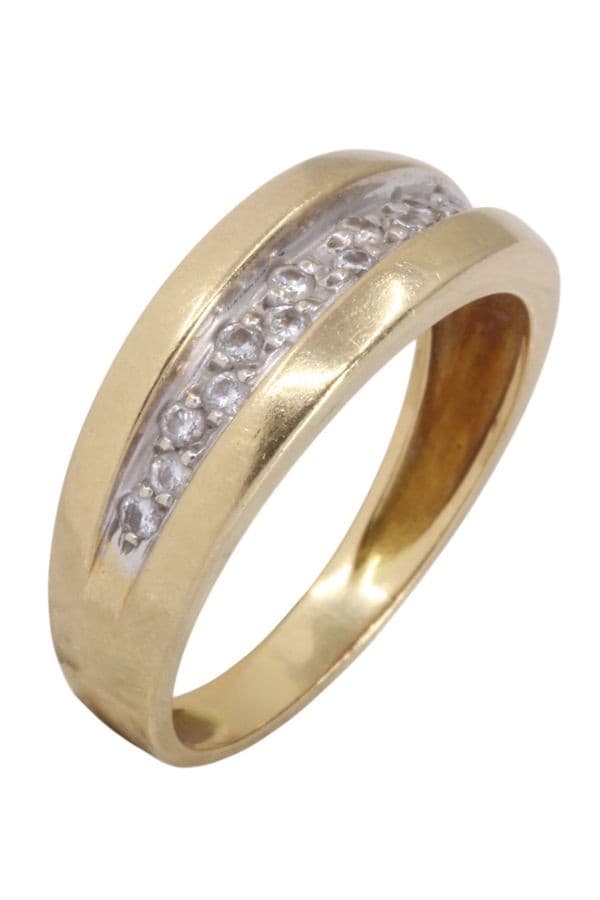 BAGUE JONC DIAMANTS — vue 3
