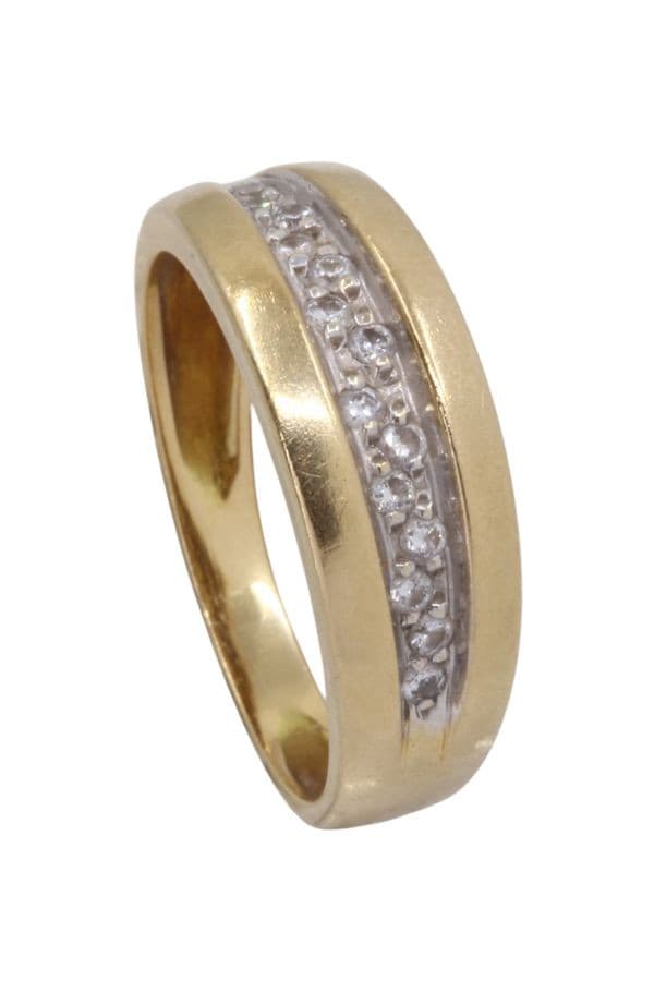 BAGUE JONC DIAMANTS — vue 4