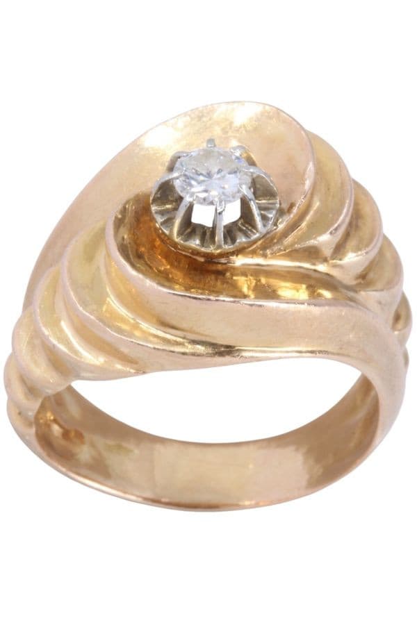 BAGUE DIAMANT 1950'
