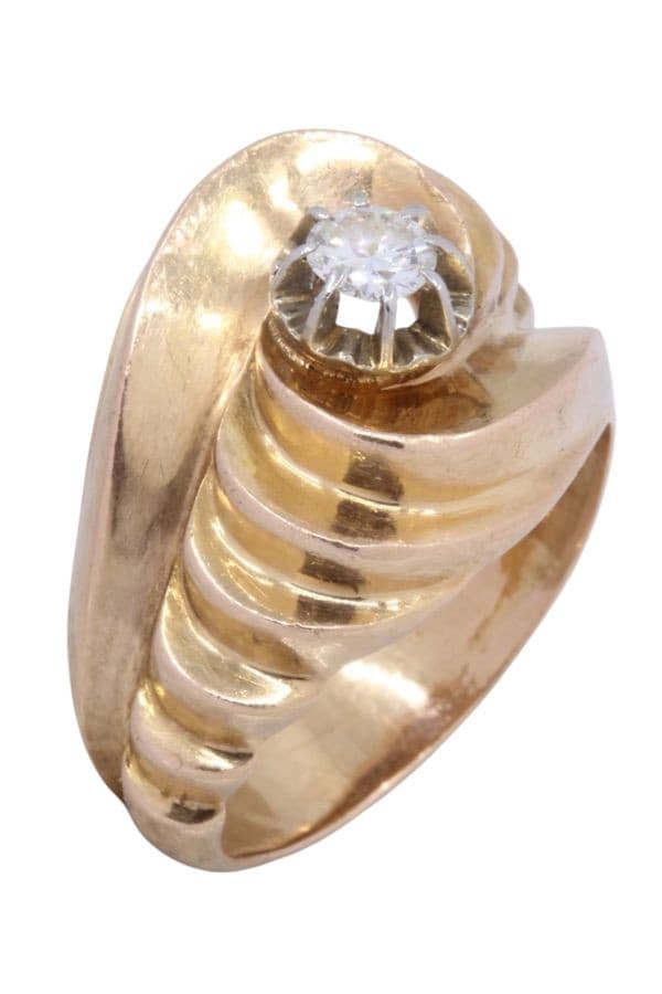 BAGUE DIAMANT 1950' — vue 3