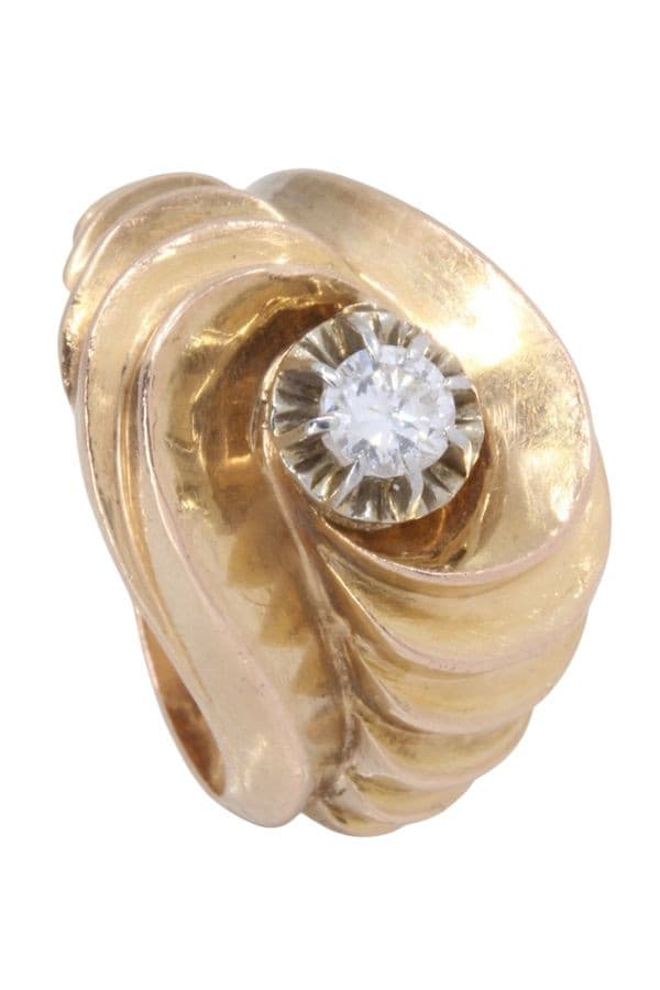 BAGUE DIAMANT 1950' — vue 4