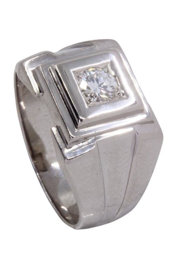 CHEVALIERE MODERNE DIAMANT — vue 4