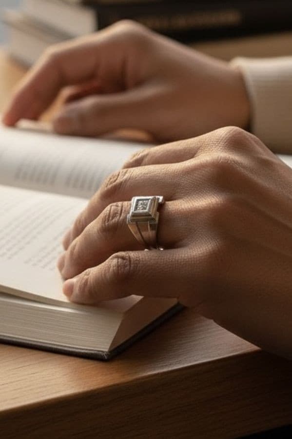 CHEVALIERE MODERNE DIAMANT — vue 2