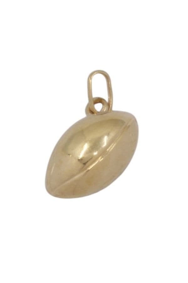 PENDENTIF BALLON RUGBY — vue 3