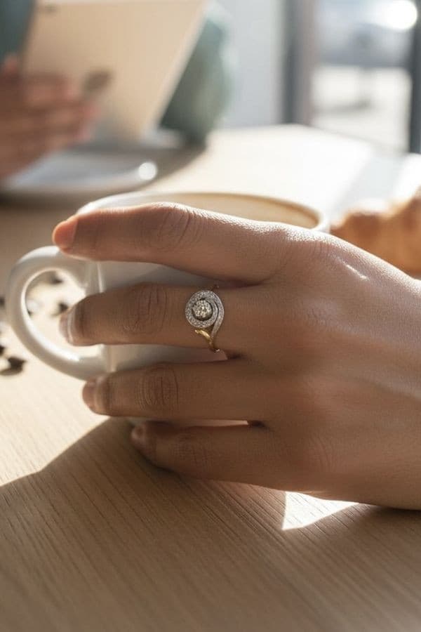 BAGUE TOURBILLON DIAMANTS — vue 2