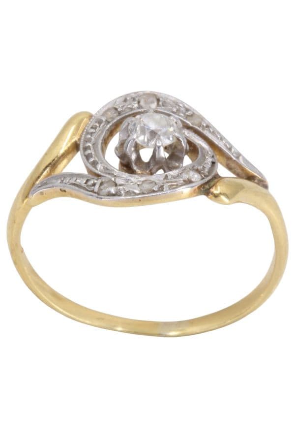 BAGUE TOURBILLON DIAMANTS — vue 1