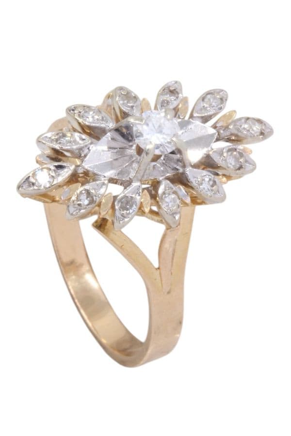 BAGUE MARQUISE DIAMANTS — vue 4