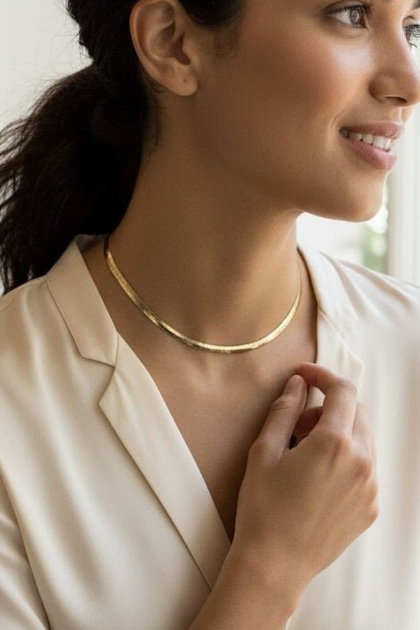 COLLIER MAILLE OMEGA — vue 2