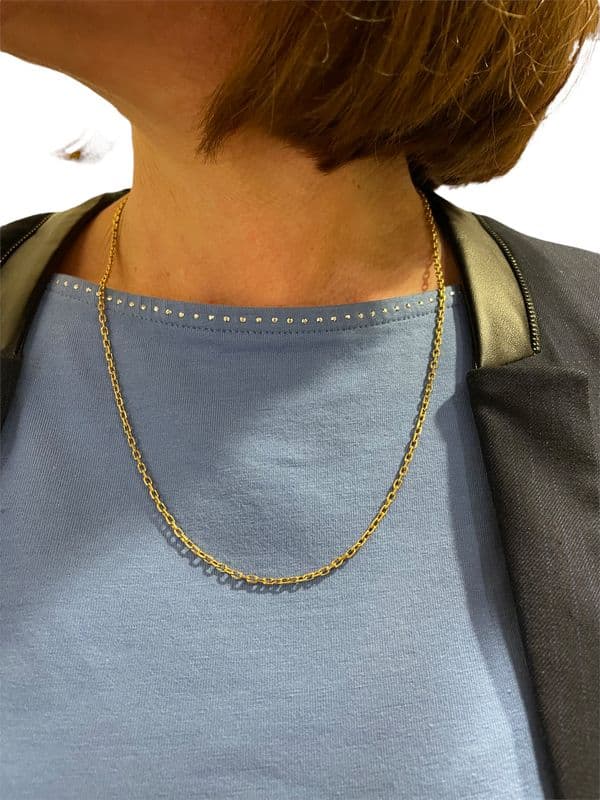 CHAINE MAILLE FORÇAT DIAMANTÉE — vue 2