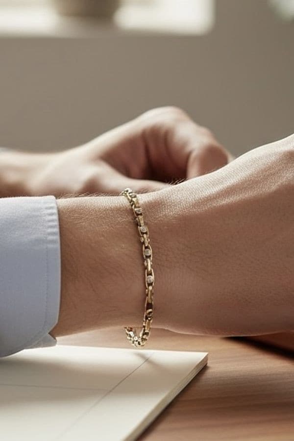BRACELET MAILLE FANTAISIE — vue 3