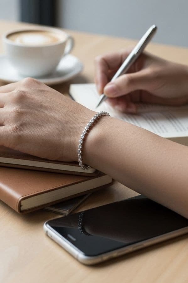 BRACELET LIGNE DIAMANTS — vue 2