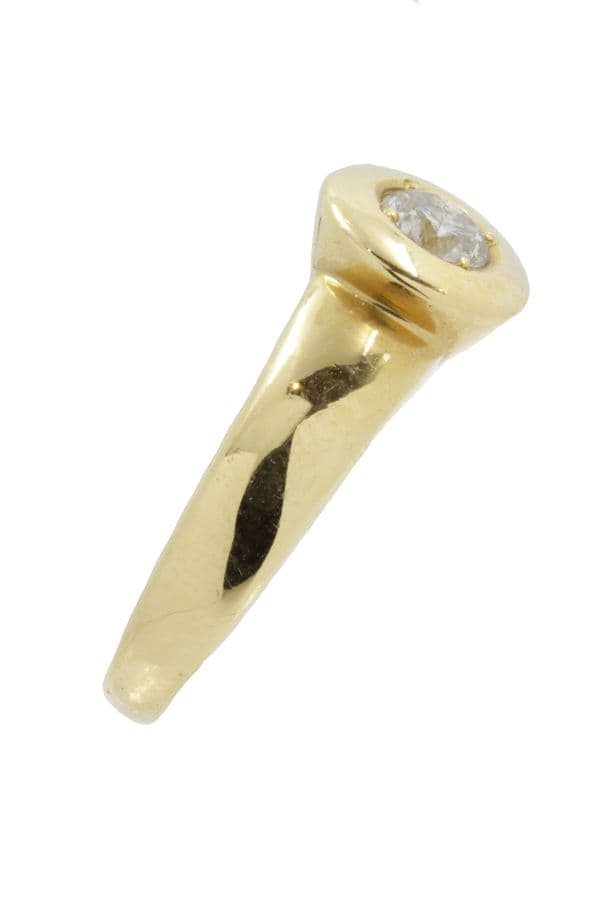 SOLITAIRE MODERNE DIAMANT 0.30 CARAT — vue 5