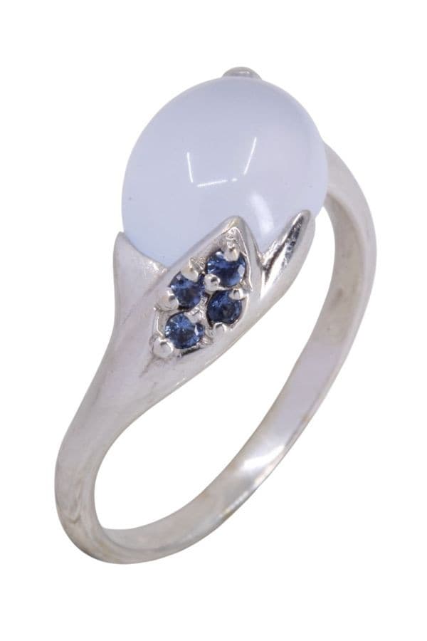 BAGUE PIERRE DE LUNE — vue 3