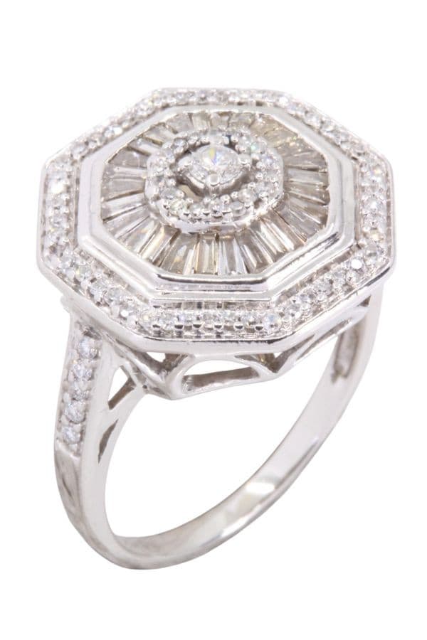 BAGUE DIAMANTS — vue 3