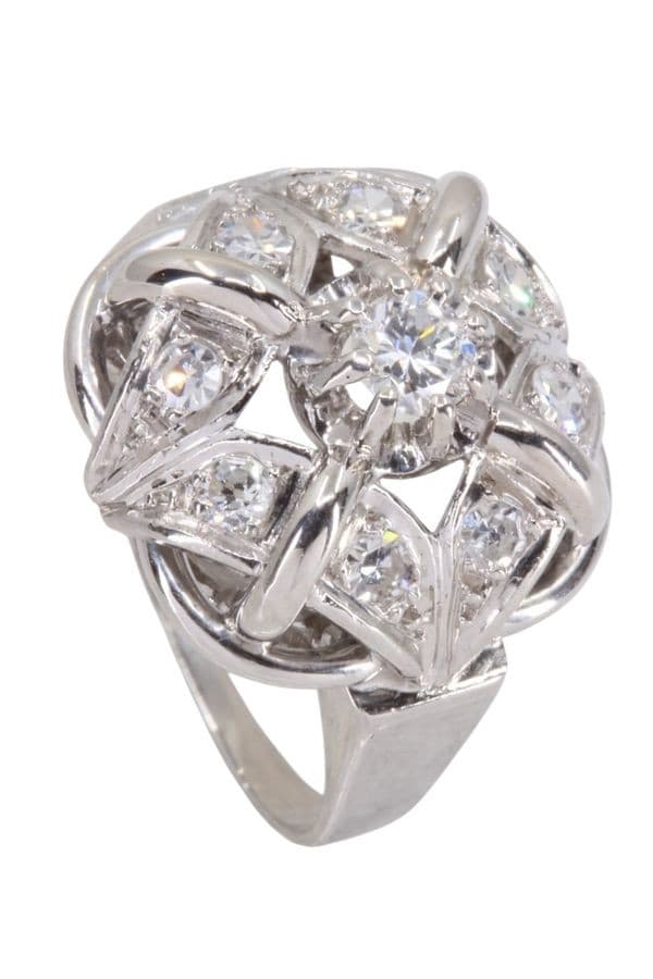 BAGUE DIAMANTS 1950' — vue 4