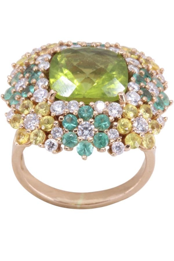 BAGUE COCKTAIL PERIDOT