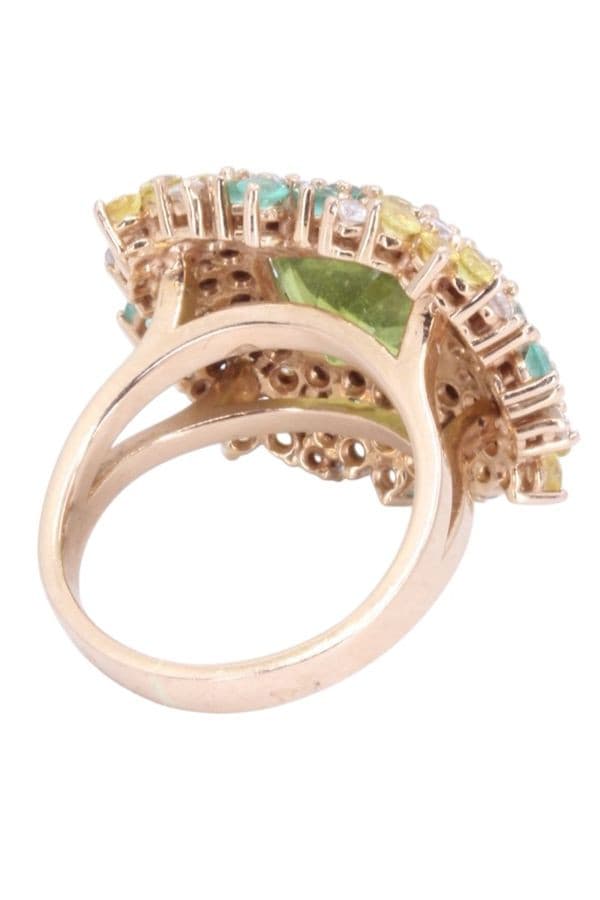 BAGUE COCKTAIL PERIDOT — vue 6