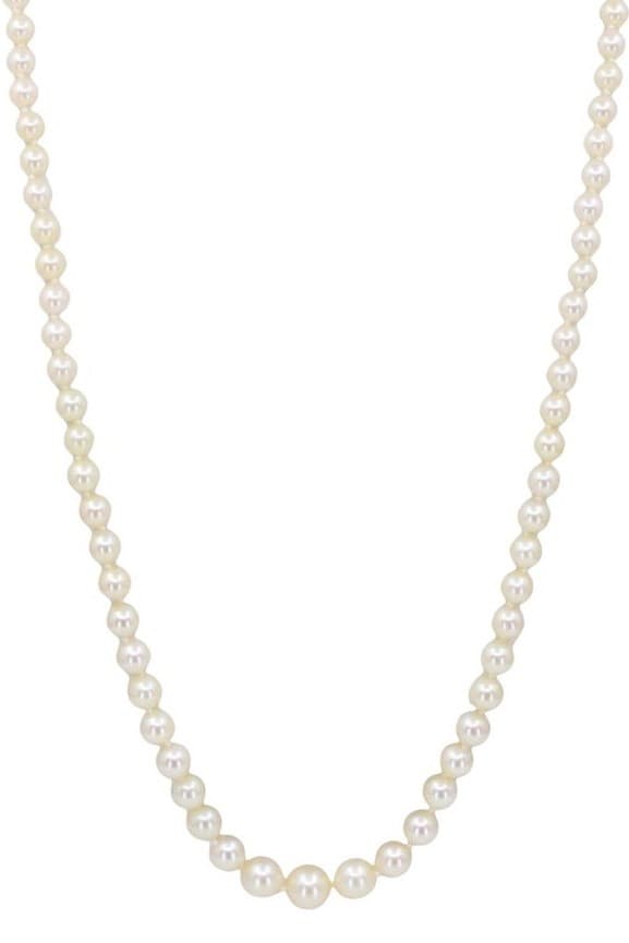 COLLIER DE PERLES EN CHUTE ART-DÉCO — vue 1