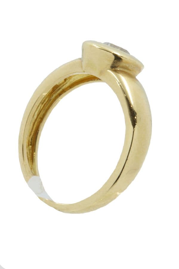 SOLITAIRE MODERNE DIAMANT 0.30 CARAT — vue 6