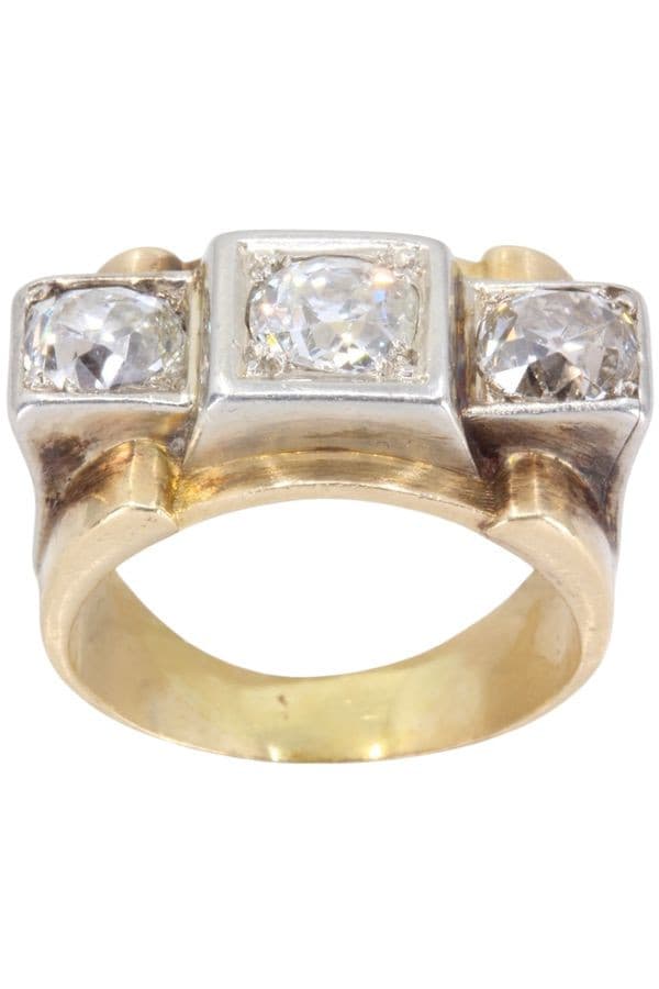 BAGUE TANK DIAMANTS