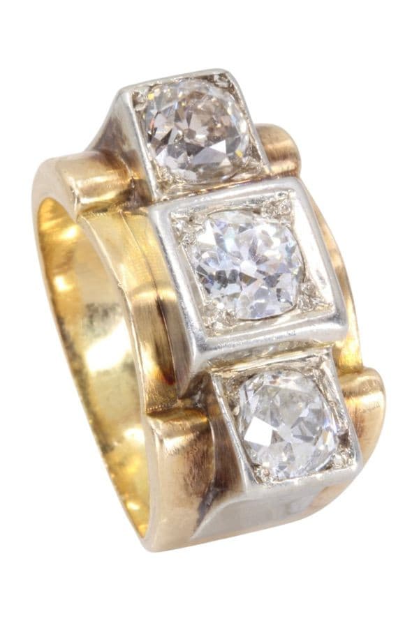 BAGUE TANK DIAMANTS — vue 4