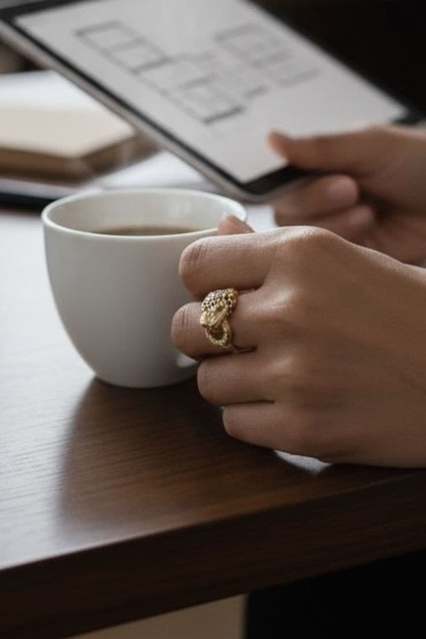 BAGUE PANTHÈRE DIAMANTS — vue 2