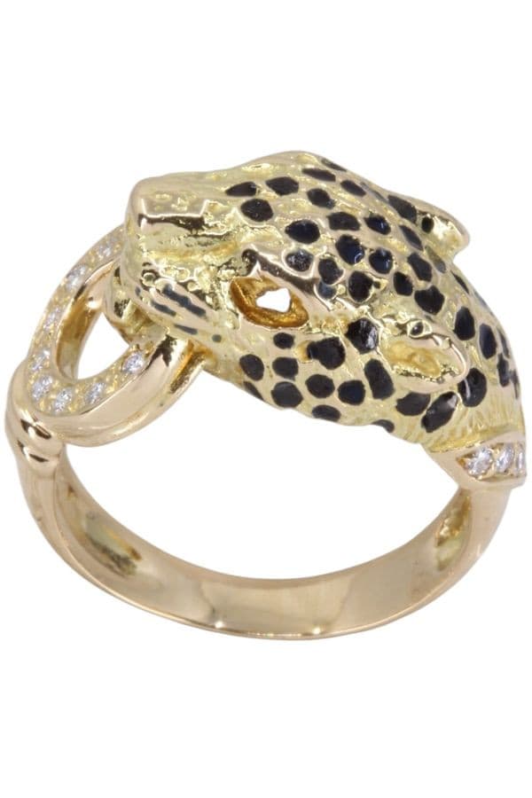 BAGUE PANTHÈRE DIAMANTS