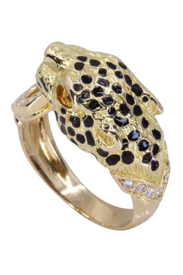 BAGUE PANTHÈRE DIAMANTS — vue 4