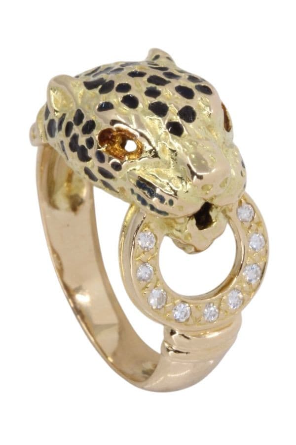 BAGUE PANTHÈRE DIAMANTS — vue 5