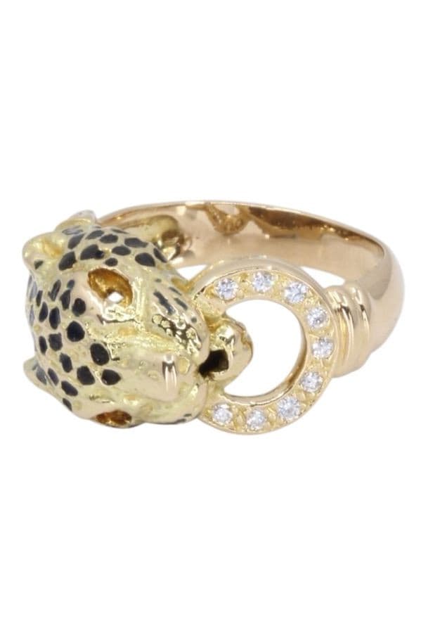 BAGUE PANTHÈRE DIAMANTS — vue 6