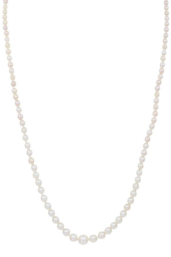 COLLIER DE PERLES EN CHUTE — vue 1