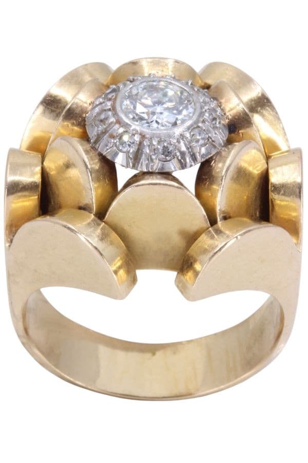 BAGUE DIAMANTS 1950'