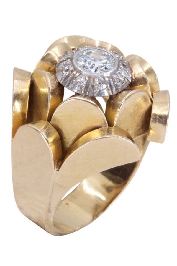 BAGUE DIAMANTS 1950' — vue 3